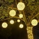 thumbnail image 5 of Cadena de lámparas de bolas de ratán LED por todo el proyecto de iluminación exterior impermeable Sky Star, lámpara colgante de bola de ratán para árbol, 5 of 6