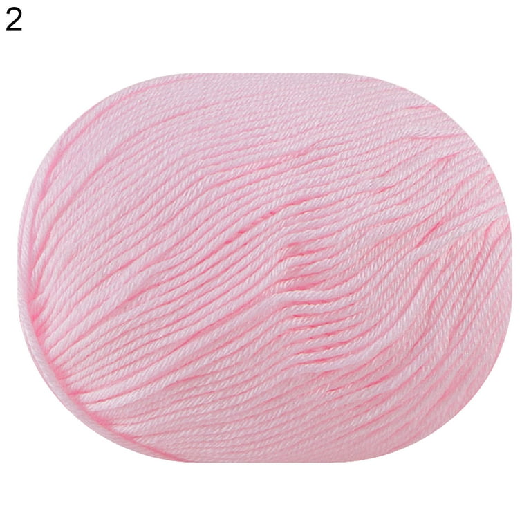 Lot of 4 Yarn Balls Pink White Rose Size 4 Worsted Knitting Crochet Acrylic