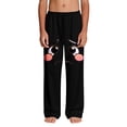 thumbnail image 4 of Kids Unisex Pouting Face Emoticon Sweatpants Stretchy Waistband Comfy Joggers for Pajamas Party, 4-13Y, 4 of 9