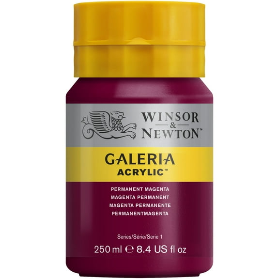 Winsor & Newton Galeria Acrylic, 250ml Squeeze Bottle, Permanent Magenta