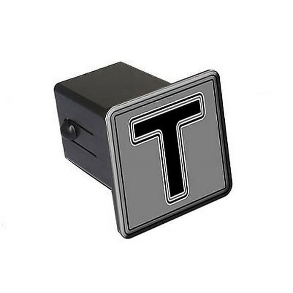 T Letter Initial Tow Hitch Cover