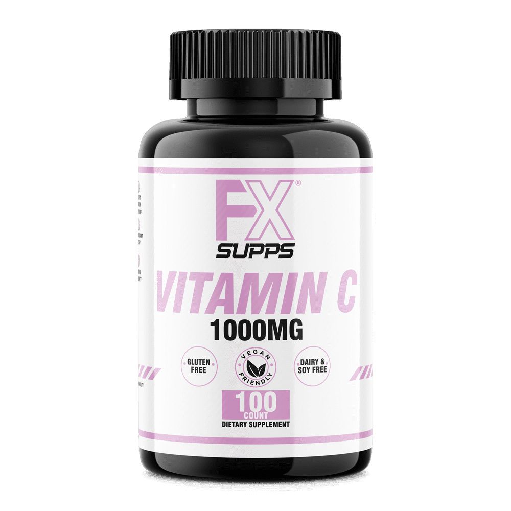FX Supps Vitamin C 1000mg Tablets, Antioxidant & Immune Support, 100 Count