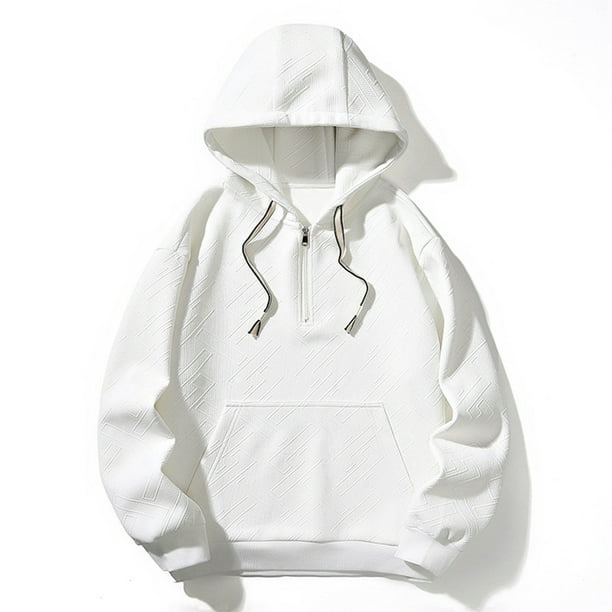 pstuiky camisas de manga larga para hombre, Sudadera con capucha de manga larga para hombre, informal y moderna, de color liso Tops casuales para hombres xl