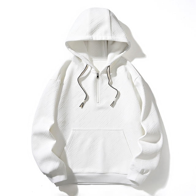 pstuiky Camisas de manga larga de invierno para hombre, Sudadera con capucha de manga larga para hombre, informal y moderna, de color liso camisetas de hombre xxl