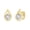 Vermeil, variant on Solitaire Stud Earrings for Women | Round Lab Created Moissanite Miracle Set Teardrop Earrings |14K White Gold Over Sterling Silver Jewelry Gifts For Her Push Back Earrings (0.45 Ctw)