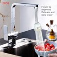 thumbnail image 2 of facefd 2 Pieces Kitchen Splash Resistant Faucet 3 modes kitchen sprayer Extender Pressurized Home Shower Tap Sprayer Water Saving Universal, 2 of 9