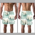 thumbnail image 3 of luoweisi Men's Beach Shorts Quick Dry Swim Trunks with Mesh Lining Polar Bear L, 3 of 5