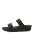 thumbnail image 4 of FitFlop Lulu Adjustable Leather Slides All Black 2 7 M (B), 4 of 7