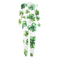thumbnail image 5 of lcziwo Oversized Sweatsuit for Women 2 Piece St.Patrick's Day Tracksuit Cute Graphic Hooded Sweatshirt with Long Jogger Pants Loungewear,Green,M, 5 of 5
