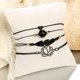 thumbnail image 5 of Pulseras De Mujer Pulseras Ajustables Pulseras Trenzadas Hechas A Mano Para Novia Esposa Madre Amigos 4 Piezas Methold AP005725-00, 5 of 6
