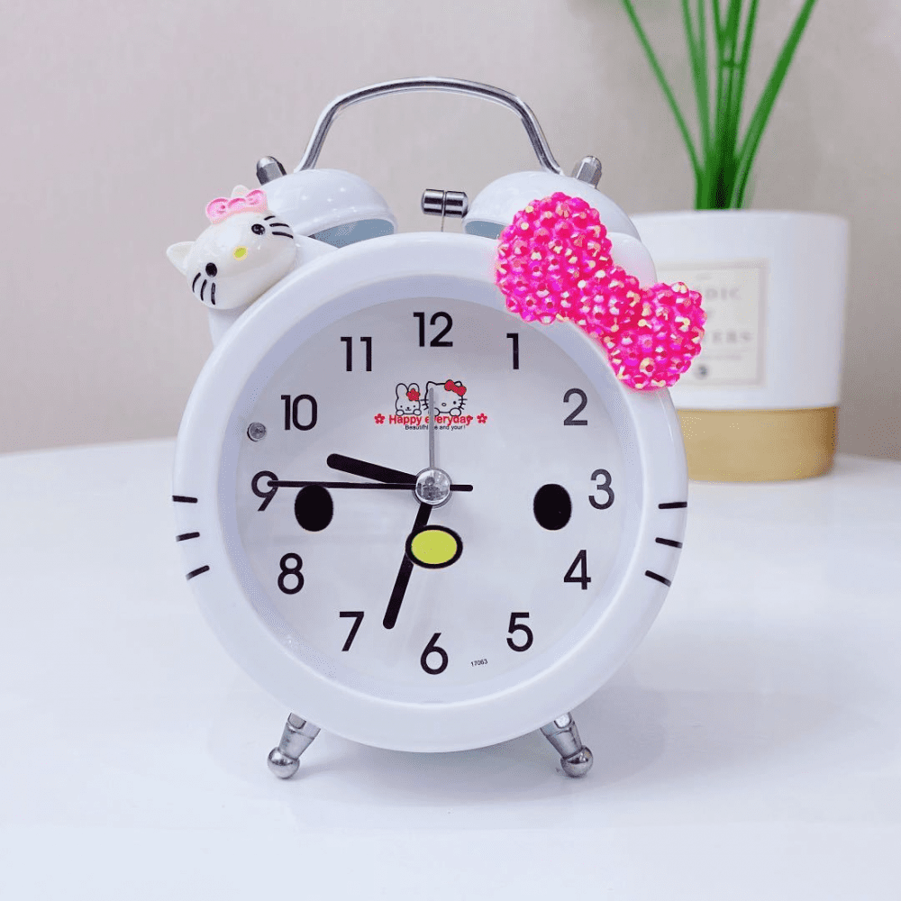 JUSTUP Alarm Clocks For Bedrooms, Hello Kitty Alarm Clock , Student
