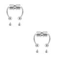 thumbnail image 3 of maskred 1/2/3/5 2021 New Fake Nose Ring Alloy Nose Hoop Septum Rings For Metal color 2PCS, 3 of 6