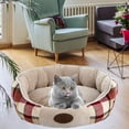 thumbnail image 4 of Cálido tejido para gatos, cama para perros, suministros para mascotas, cómodo, rojo Yuyangstore celosía gatos perros cama, 4 of 7