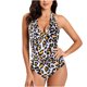 thumbnail image 1 of Traje de baño de una pieza para mujer, cómodo, liso, con almohadilla en el pecho, sin aros, Bikini con escote en V profundo OAVQHLG3B Store  lin121212, 1 of 4