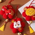 thumbnail image 6 of Misright Pack Of 2 Chinese New Year Plush Decoration for Entrance Living Room Spring Festival Ornaments, 6 of 14