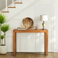 thumbnail image 2 of 46 inch Pinewood Entryway Table, UBesGoo Console Table Entrance Table, Narrow Sofa Table for Entryway, Living Room, Hallway, Oak, 2 of 8