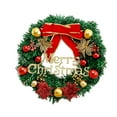 thumbnail image 2 of Christmas Decorations, Christmas Wreath Merry Christmas Front Door Decoration Wall Wreath Party Decoration Summer Door Wreaths outside Wreath Stands for Cemetery, Christmas Wreath, Home Decor, 2 of 9
