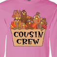 thumbnail image 4 of Inktastic Cousin Crew Cute Turkey Family Long Sleeve T-Shirt, 4 of 5