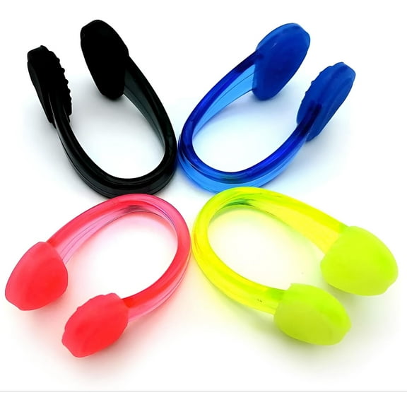 Silicone Waterproof Swimming Nose Clips Pool Nose Plugs for Adults with Box Packed, Set of 4