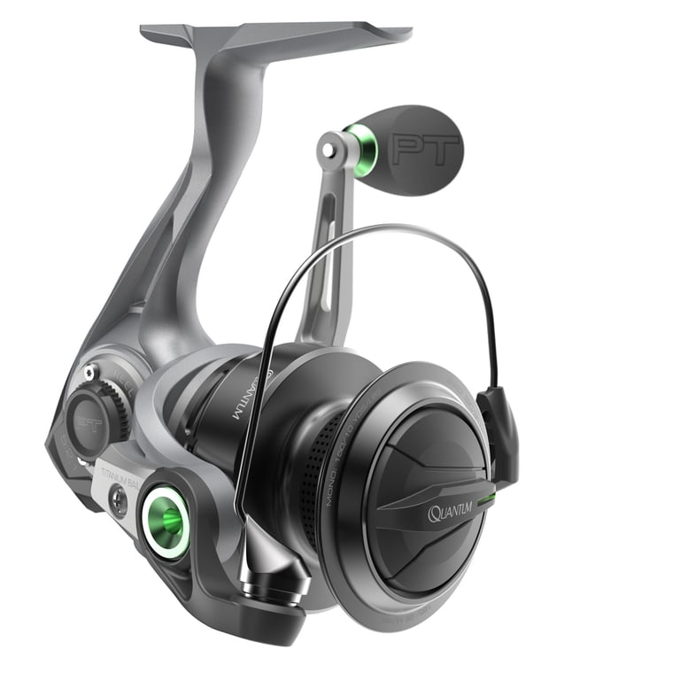 Quantum Energy S3 Spinning Fishing Reel, Size 30 Reel, Silver/Black