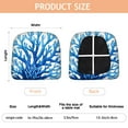 thumbnail image 3 of Coastal Coral Seat Covers for Dining Room Chairs Set Of 4,Stretch Printed Washable Chair Seat Cover with Elastic Ties and Button,Removable Waterproof Couch Cushion Covers, 3 of 6