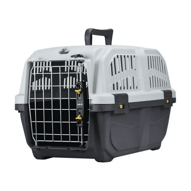 Transportadora chico Mascotas 48cm x 31.5cm Lab.G, Negro Blanco