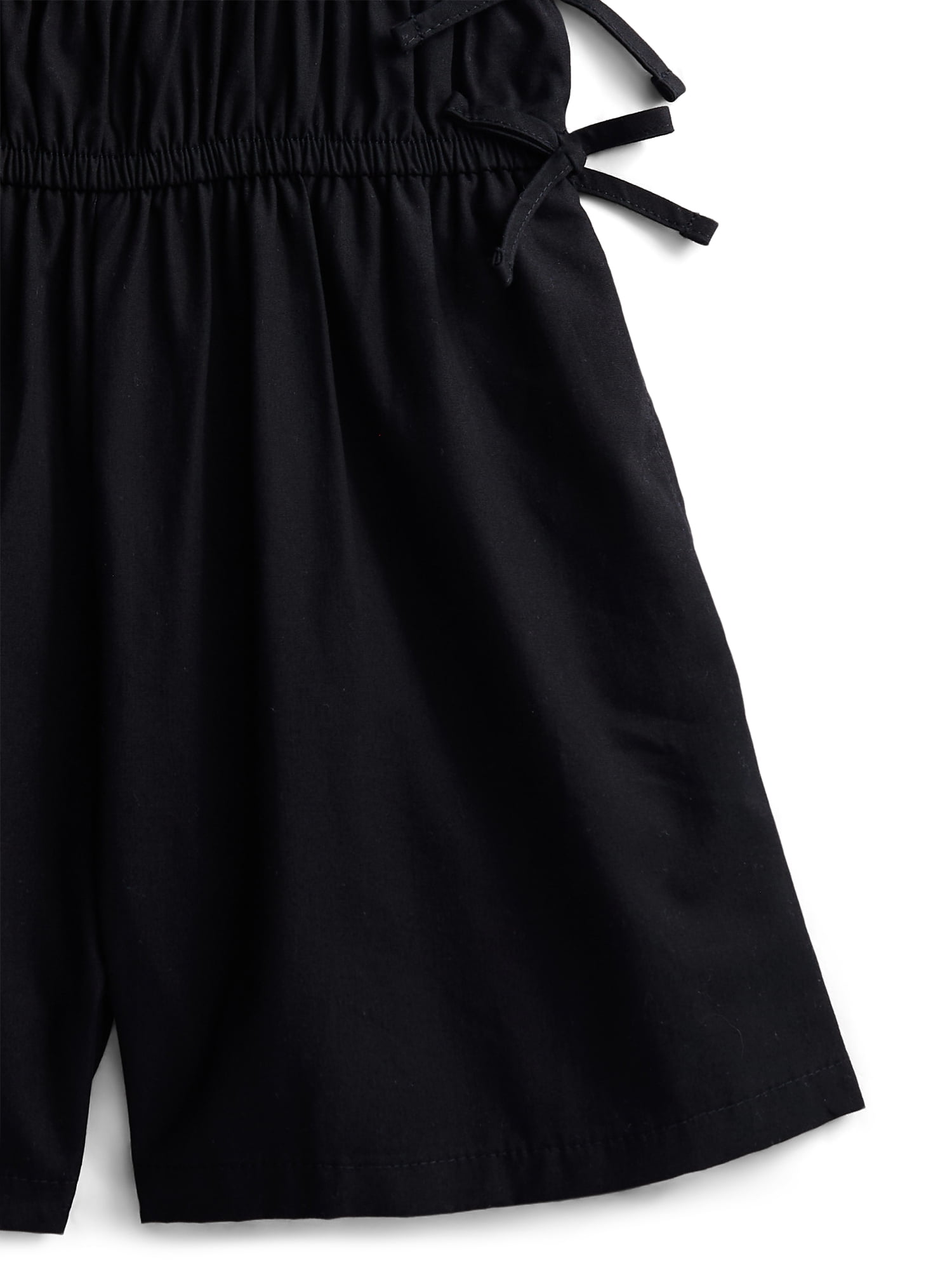 Wonder Nation Girls Elastic Waist Romper, Sizes 4-18 & Plus