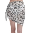 thumbnail image 2 of Kll Wild Animal Leopard Print Women'S Sarong Coverups Short Bathing Suit Wrap Skirt Beach Wrap Swimsuit Cover Ups, 2 of 7