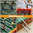 thumbnail image 2 of GOOHOCHY  3 Pcs Football Machine Pole Foosball Handle Accessories Rod Man Child Silver, 2 of 8
