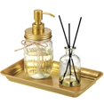 thumbnail image 3 of Bandeja de tocador SheeChung Vintage Farmhouse Metal, paquete de 2 unidades, dorada, 3 of 7