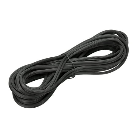Uxcell 15M/49.21Ft Rubber Window Screen Spline Sealing Strip, 5mm OD Black