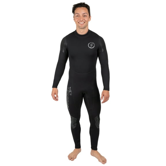 Seavenger 3mm Neoprene Wetsuit with Stretch Panels for Snorkeling, Scuba Diving, Surfing (Men's Large)