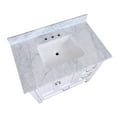 thumbnail image 4 of Paige 36" Bathroom Vanity with White Cabinet and Carrara Marble Top, 4 of 5