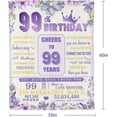 thumbnail image 6 of Yibo 55th Birthday Gifts for Women Best Gifts for 55 Year Old Woman 55th Birthday Gift Ideas 1968 Birthday Gifts for Mom Grandma Aunt Friend Happy 55th Birthday Decorations Blanket, 6 of 7