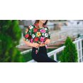 thumbnail image 4 of LA LEELA Women's Button Down Blouses Casual Summer Beach Party Blouse Shirt Floral Short Sleeve Tropical Vacation Button up Hawaiian Shirts for Women S Tropical Hibiscus, Black, 4 of 5