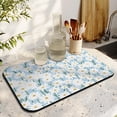 thumbnail image 3 of Washable Rubber Daisy Cute Floral Dish Drying Mats for Kitchen Counter Home Large Coffee Bar Pad Accessories and Decor for Utensils Stemware 19.5''x12'', 3 of 7