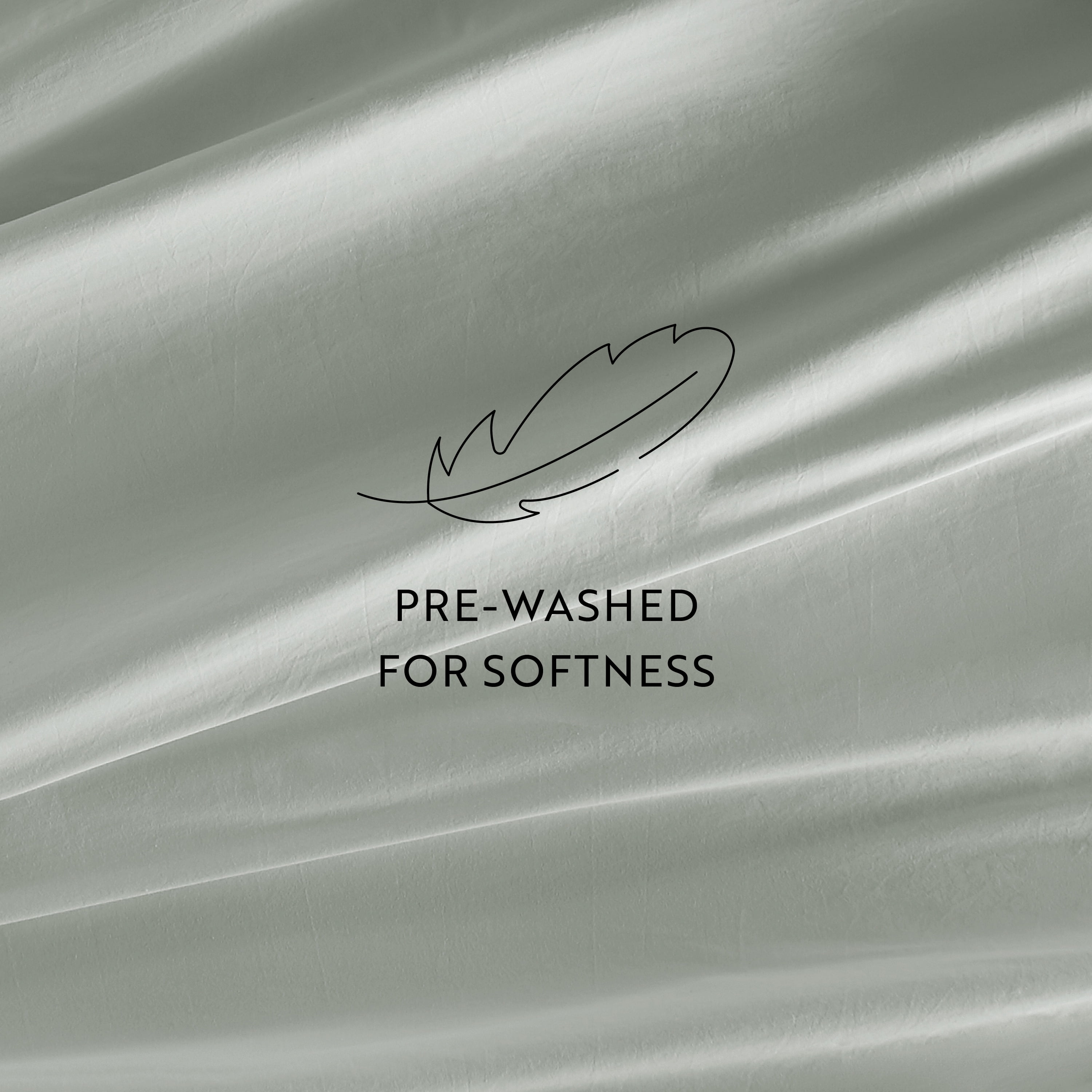 Noble Linens 300 Thread Count 4 Piece Cotton Sheet Set in Green Mist, Queen