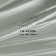thumbnail image 6 of Noble Linens 300 Thread Count 4 Piece Cotton Sheet Set in Green Mist, King, 6 of 7