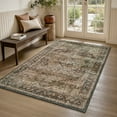 thumbnail image 7 of FEELHOME 3'x5' Area Rug Machine Washable Soft Vintage Distressed Non Slip Carpet for Living Room Bedroom Dining Room Brown, 7 of 7