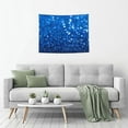 thumbnail image 5 of Kdxio A Blue Glitter Wall Hanging Tapestries Banner For Bedroom College Dorm Home Living Room Party Decor 29X37 In, 5 of 8