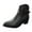 Black, variant on Bmisegm Women Boot Ladies Simple Solid Color Comfortable Heel Mid Cylinder Pointed Plus Size Western Boots Ankle Boots Boots for Women Brown 9