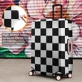 thumbnail image 4 of Black and White Checkered Pattern Luggage Cover Fashion Suitcase Cover Baggage Covers Fit 25-28 Inch Luggage (Go Travel), 4 of 5