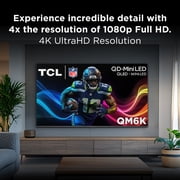 TCL 65 Class QM6K Series QD-Mini LED QLED 4K UHD HDR Smart Google TV (NEW 2025) - 144Hz, Dolby Atmos Onkyo Audio, Halo Control System - 65QM6K
