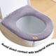 thumbnail image 4 of Cojín suave más grueso para asiento de inodoro con lazo para colgar, almohadilla acolchada más cálida, 4 of 5