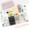 thumbnail image 2 of Cute Pencil Case Large Pencil Pouch Zipper Pen Bag Student Supplies Pink, 2 of 4