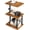 Brown, variant on 360° Swivel Height Adjustable Side Table, C Shaped End Table for Small Spaces Sofa/Bed, with Storage Shelf, 3-Tier Night Stand for Living Room, Bedroom,Retro Brown UTVT006H