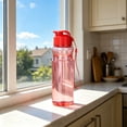 thumbnail image 6 of Plastic Water Bottle 550ml Reusable Sports Cup with Lid | Leakproof BPA-Free Drinkware for Gym Running | Lightweight Portable Hydration Bottle Red, 6 of 6