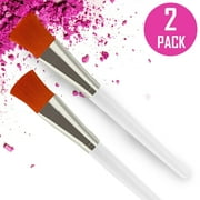 Nylea Facial Brush, Face Mask Brush Skin Care Tools,  Facial Mud Mask Applicator Premium Soft Face Brushes for Hairless Moisturizers, Body Lotion and Body Butter Applicator Tools 2 Pack