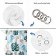 thumbnail image 4 of Jellyfish Coral Coastal Shower Curtain, Waterproof Shower Curtains for Bathroom, Nautical Summer Beach Ocean Sea Washable Fabric Bathtub Curtain Set Bath Decor with 12 Hooks 48"x72", 4 of 8