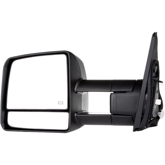 ECCPP Towing Mirror Side Mirror Replacement for 2007-2016 for Toyota for Tundra with Power Adjustable Heated Turn Signal Extendable Arm - Textured Black - Left Side